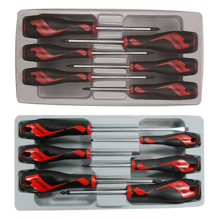 12 Piece Screwdriver Set (PZ,TX,Flat,PH)